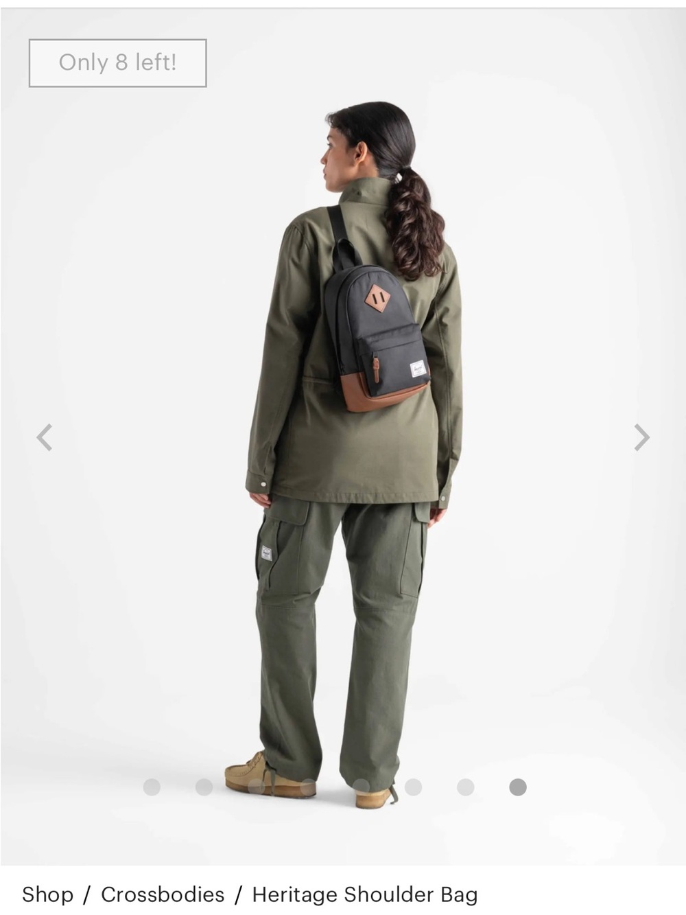 Herschel Supply Company Tan Sling Backpack - Casual Everyday Bag - Picture 2 of 9
